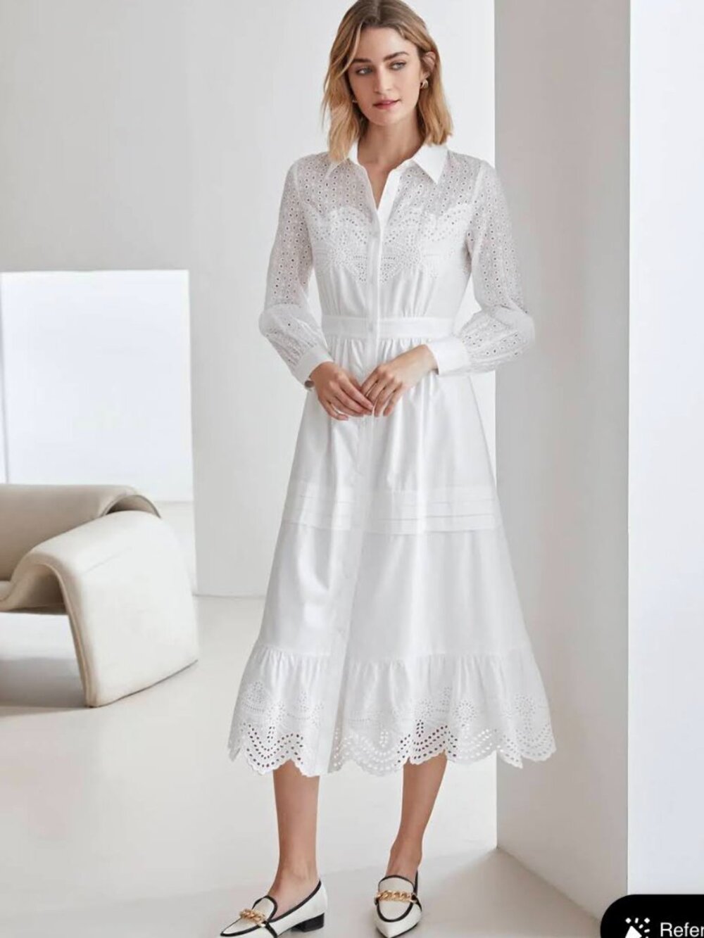 MOTF Eyelet Embroidery Dress